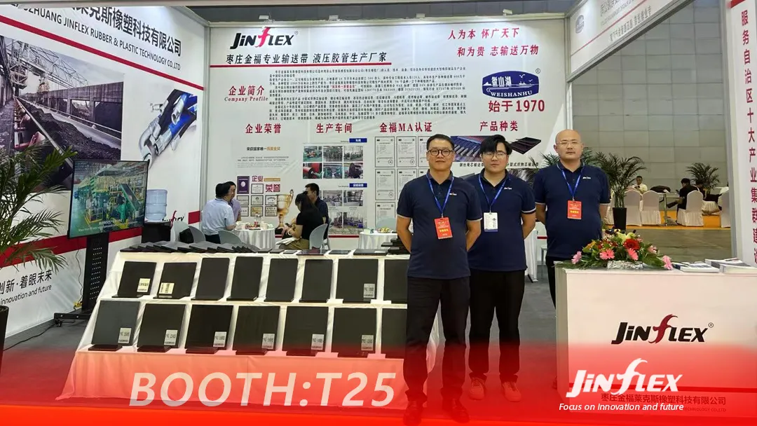 Day1  Jinflex Rubber and Plastic Technology Shines on the First Day of Xinjiang Coal Expo, Mining Conveying Solutions Attract Industry Attention