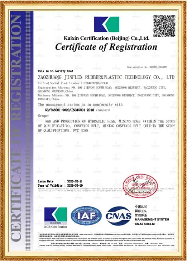 ISO45001 Certificate
