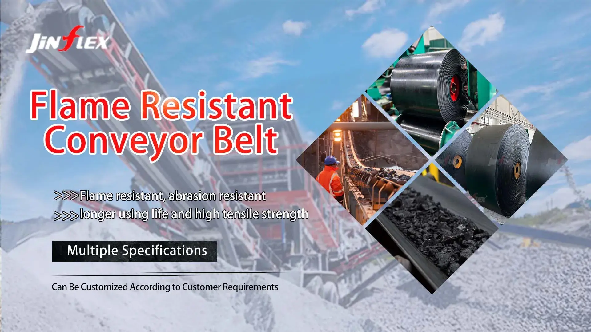 PVC/PVG Solid Woven Conveyor Belt