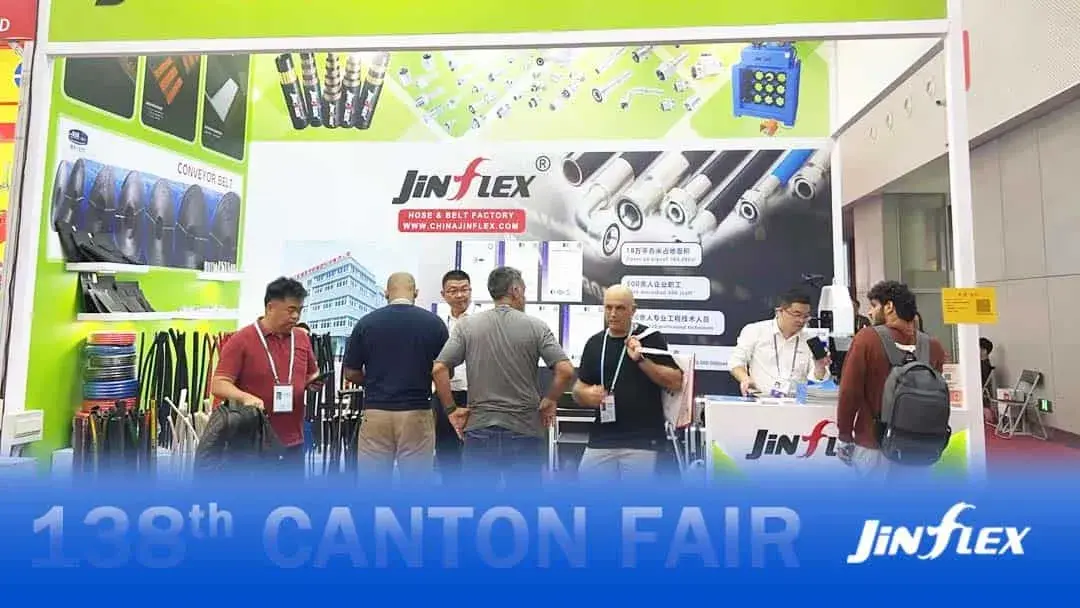 Shopping for rubber conveyors belt at today’s 138th Canton Fair? Jinflex awaits at D Area Booth: 19.2E47-48!