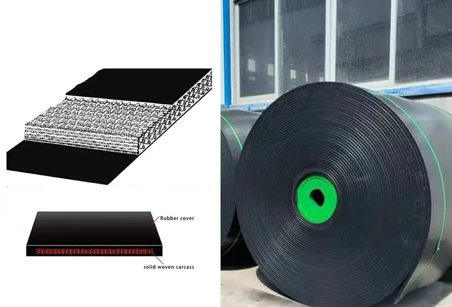 PVC/PVG Solid Woven Conveyor Belt