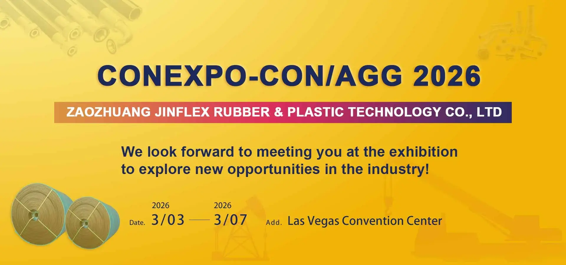 Zaozhuang Jinflex Rubber & Plastic Technology Co., Ltd to Attend CONEXPO-CON/AGG 2026 in Las Vegas
