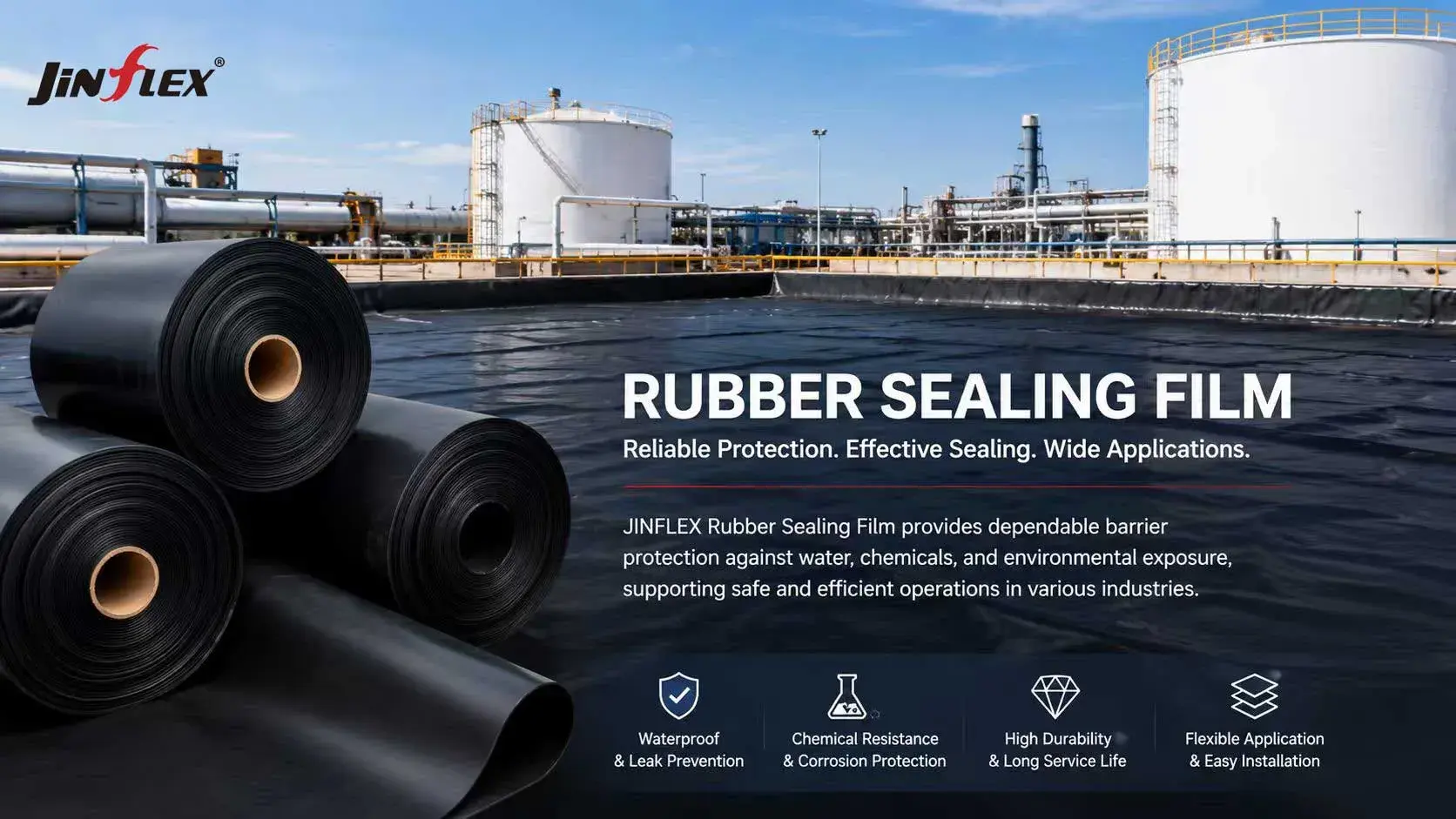 JINFLEX Expands Rubber Sealing Film Solutions for Industrial Protection and Containment Applications